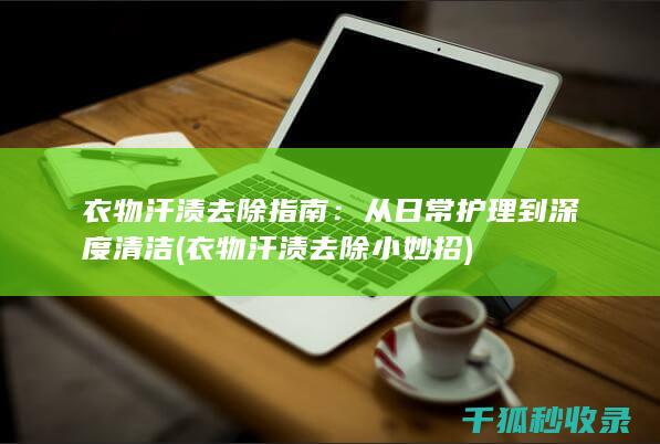 衣物汗渍去除指南：从日常护理到深度清洁 (衣物汗渍去除小妙招)