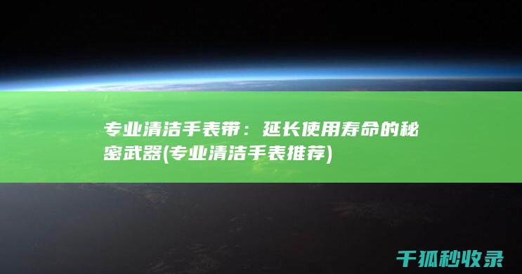 专业清洁手表带：延长使用寿命的秘密武器 (专业清洁手表推荐)