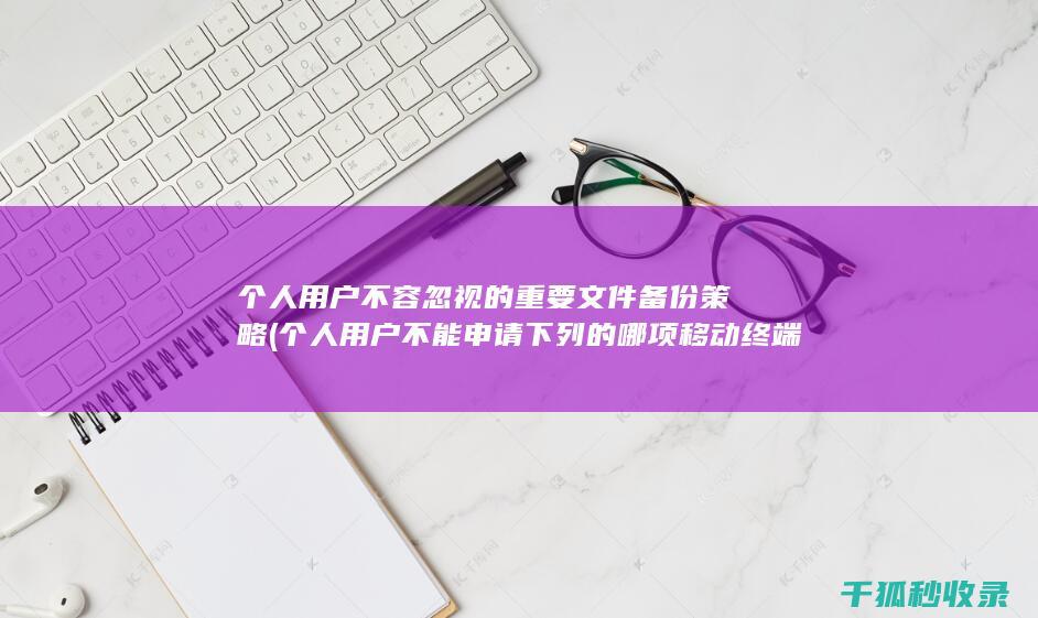 个人用户不容忽视的重要文件备份策略 (个人用户不能申请下列的哪项移动终端技术)