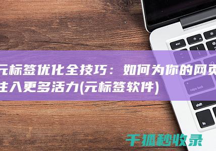 元标签优化全技巧：如何为你的网页注入更多活力 (元标签软件)
