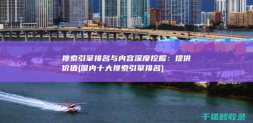 搜索引擎排名与内容深度挖掘：提供价值 (国内十大搜索引擎排名)