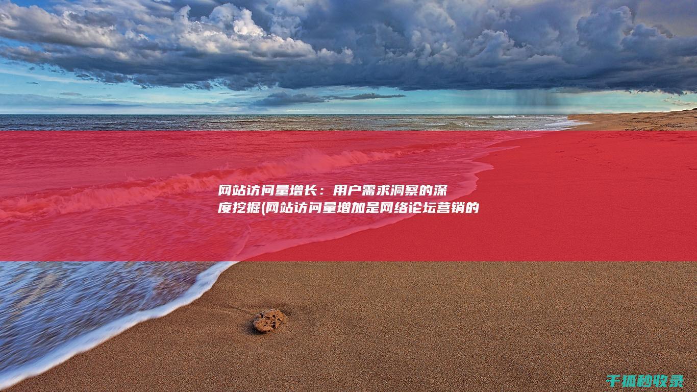 网站访问量增长：用户需求洞察的深度挖掘 (网站访问量增加是网络论坛营销的直接效果)