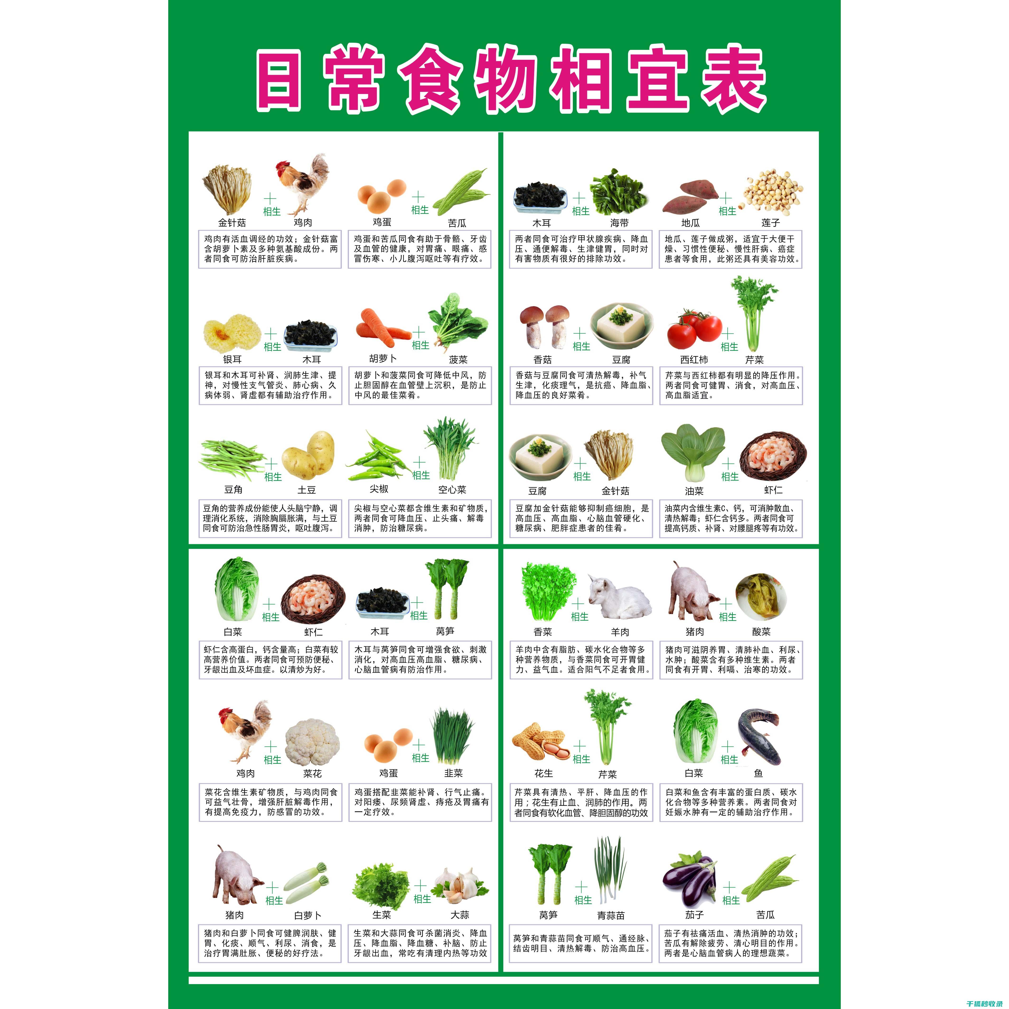 食物相克全知道：教你科学饮食防病 (食物相克全知图)